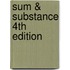 Sum & Substance 4th Edition