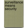 Surveillance Means Security door Micah Wright