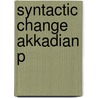 Syntactic Change Akkadian P door Guy Deutscher
