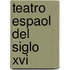 Teatro Espaol Del Siglo Xvi