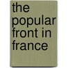 The Popular Front In France by Julian Jackson
