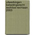 Uitwerkingen Belastingsrecht rechttoe-rechtaan 2003
