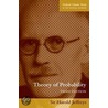 Theory Probablty 3e Octps P by Sir Harold Jeffreys