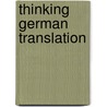 Thinking German Translation by Sandor Hervey