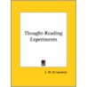 Thought-Reading Experiments by Lauron William De Laurence