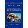 U.S. Government Publication door John S. Walters