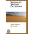 Versus On Various Occasions