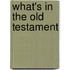 What's In The Old Testament