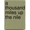 A Thousand Miles Up The Nile door Amelia Edwards