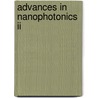 Advances In Nanophotonics Ii by Unknown