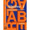 Algebra 1 3e Solution Manual door Saxon