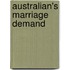 Australian's Marriage Demand