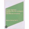 Bartleby oder die Kontingenz by Georgio Agamben
