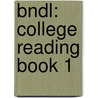 Bndl: College Reading Book 1 door Patricia Byrd