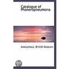 Catalogue Of Phaneropneumona door . Anonymous