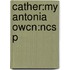 Cather:my Antonia Owcn:ncs P