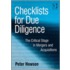 Checklists For Due Diligence