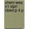 Chem Wea V1 Sipri Cbws:p 4 P by Unknown