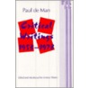 Critical Writings, 1953-1978 door Paul De Man
