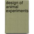 Design Of Animal Experiments