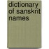 Dictionary Of Sanskrit Names