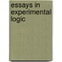 Essays In Experimental Logic