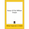 Essays Of Sir William Temple door William Temple