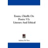 Essays, Chiefly on Poetry V2 door Aubrey De Vere