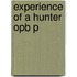 Experience Of A Hunter Opb P