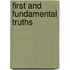 First And Fundamental Truths