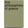 First Philosophers of Greece door Arthur Fairbanks
