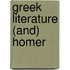 Greek Literature (And) Homer