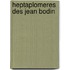 Heptaplomeres Des Jean Bodin