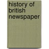 History of British Newspaper door Kevin Williams