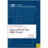 How To Write Your Mba Thesis