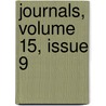 Journals, Volume 15, Issue 9 door Canada. Legisla