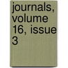 Journals, Volume 16, Issue 3 door Canada. Legisla