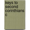 Keys To Second Corinthians C door Jerome Murphy O'Connor