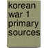 Korean War 1 Primary Sources