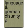 Language & German Disunity P door Patrick Stevenson