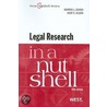 Legal Research in a Nutshell door Morris L. Cohen