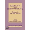 Liability and Responsibility by R.G. Frey