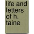 Life And Letters Of H. Taine