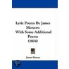Lyric Poems By James Mercers door James Mercer