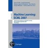 Machine Learning - Ecml 2007 door Onbekend