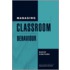 Managing Classroom Behaviour