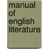 Manual of English Literature