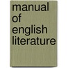 Manual of English Literature door George Lillie Craik