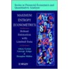 Maximum Entropy Econometrics by George G. Judge