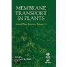 Membrane Transport In Plants door Michael R. Blatt